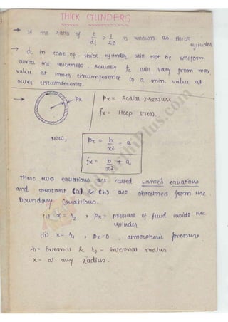 Strength of Material 1 (SOM) Mechanical Engineering Handwritten classes ...