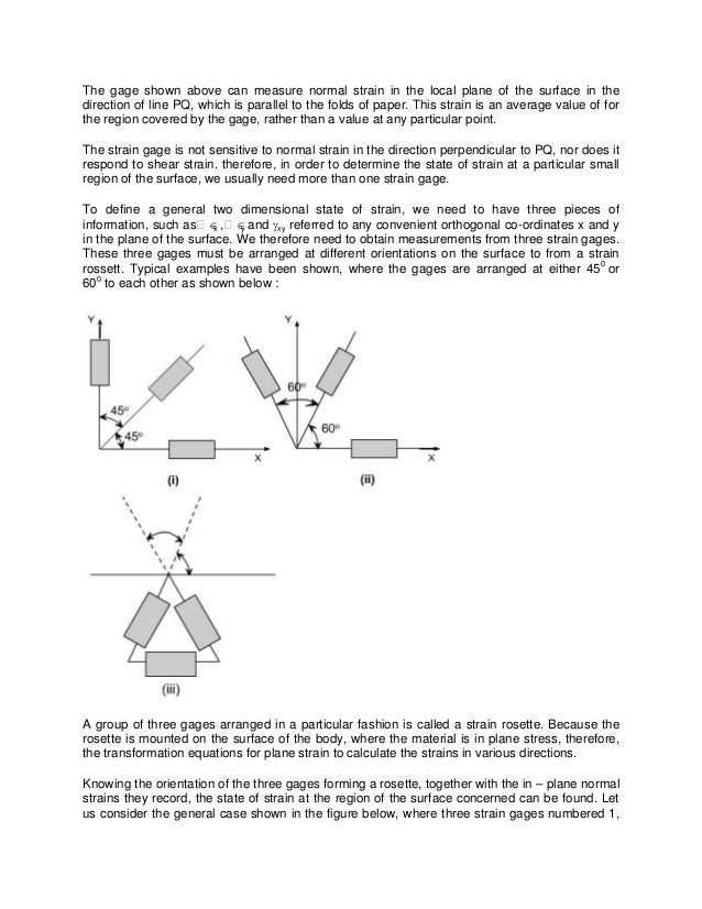 Rosette Strain Gauge Equations Tessshebaylo