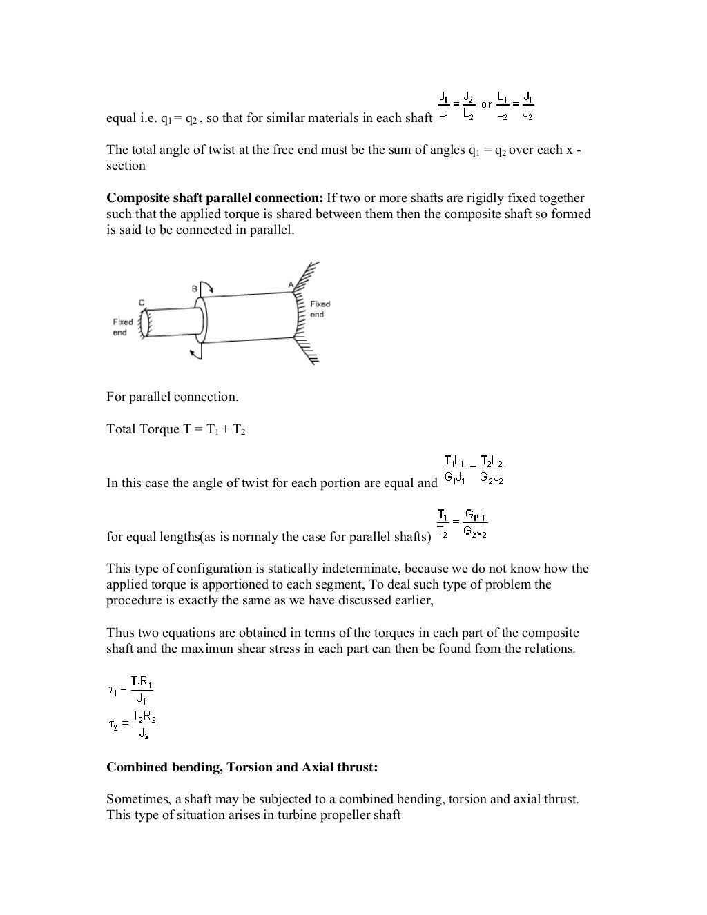 Strength of materials