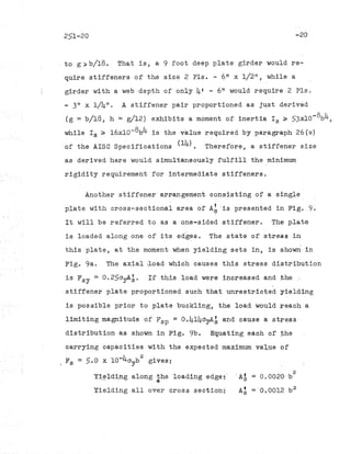 Strength of plate girders in shear proc. asce 87 (st7) original | PDF