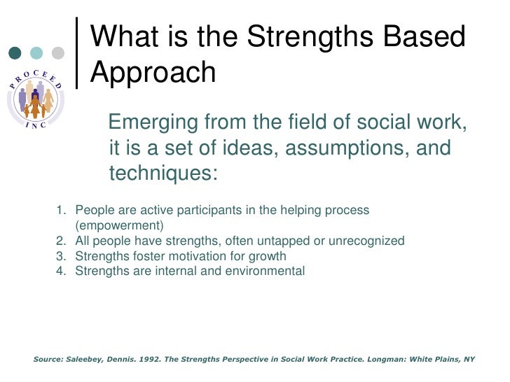 strengths based theory in social work practice