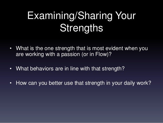 work strengths list