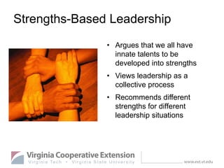 Strength Based Roles Strengths-Based Leadership for VALOR | PPTX
