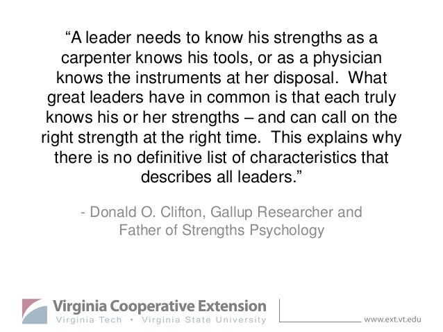 leadership strengths and weaknesses list