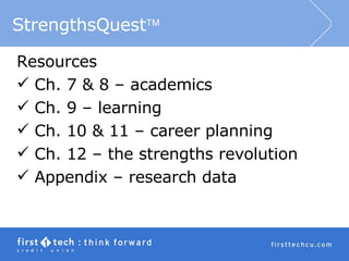 Strengths Quest Session