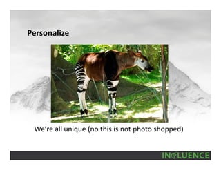 Personalize
We’re all unique (no this is not photo shopped)
 