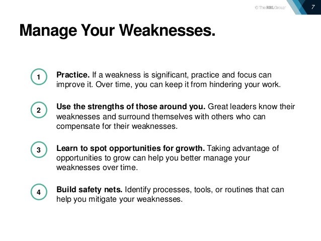 3 key strengths