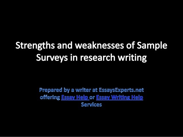 Strength weakness essay