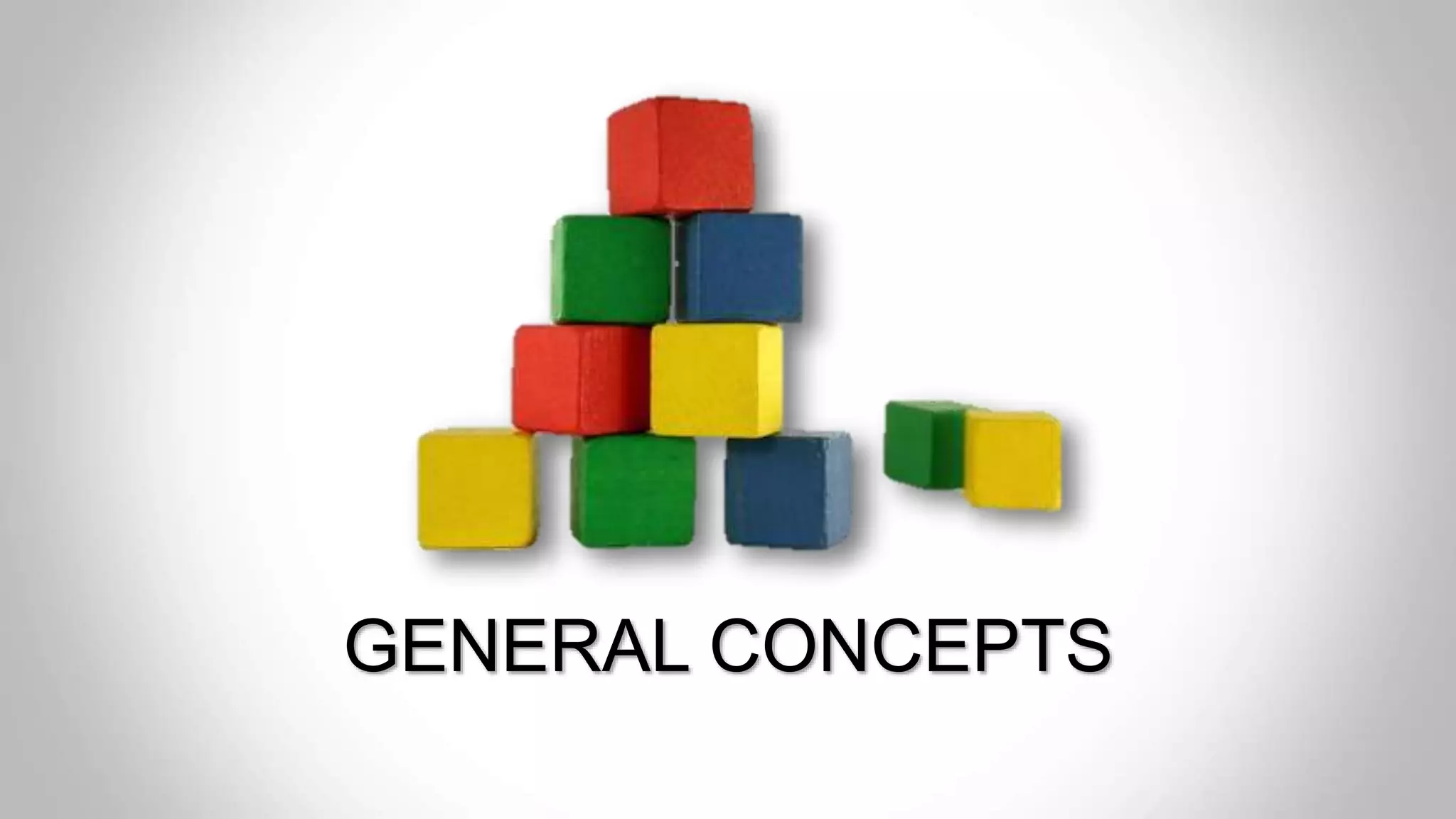 GENERAL CONCEPTS
 