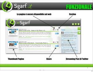 FUNZIONALE
        La pagina è ancora disponibile sul web      Cestino




Thumbnail Pagina                        Share    Streaming Post di Twitter


                                                                        6

                                 Cestino                                     6
 