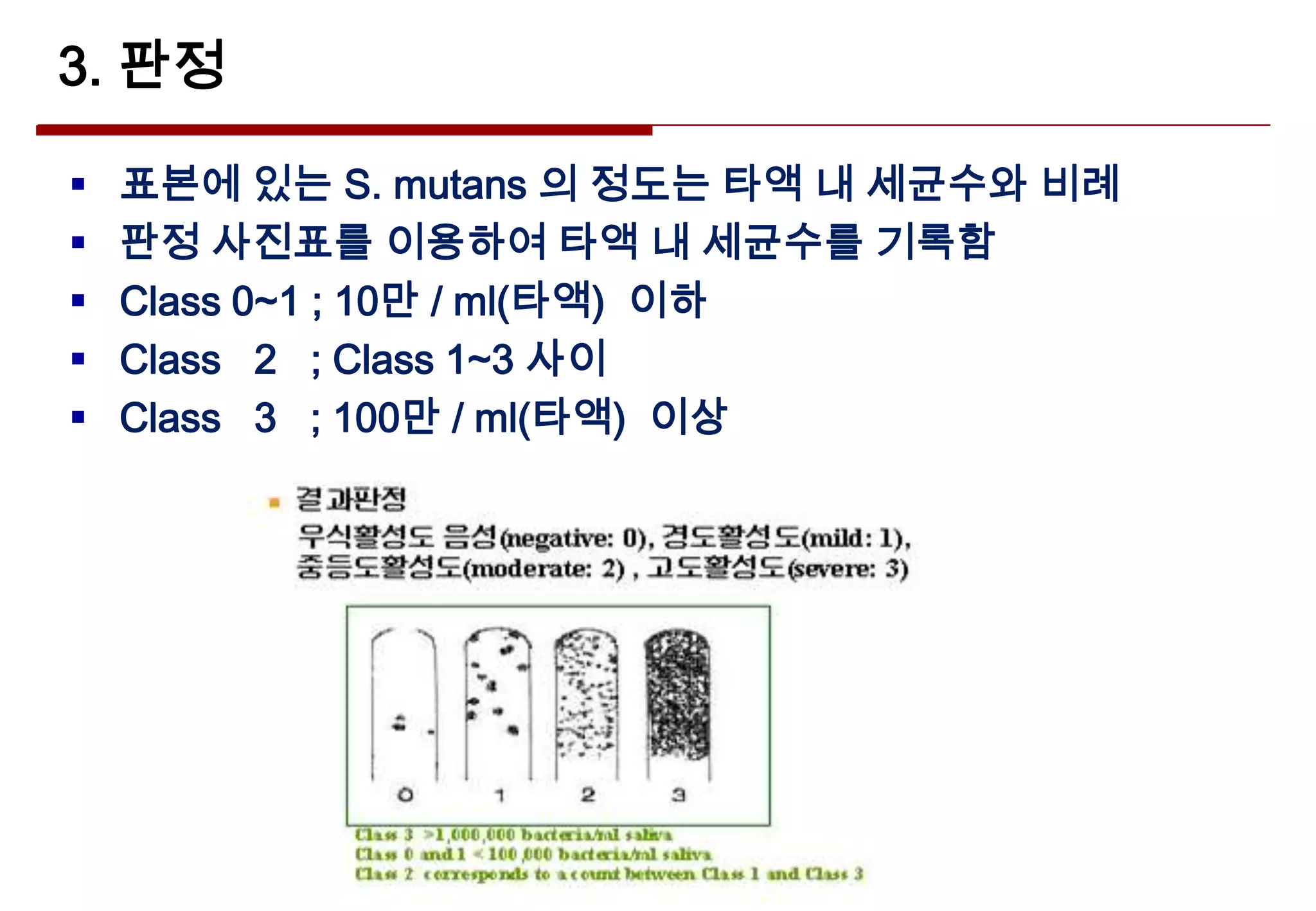 정설화 Streptococcus mutans 균 검사 | PPT