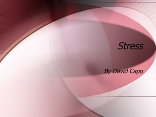 Stress By David Capo 