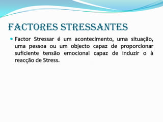 Consequências do Stress