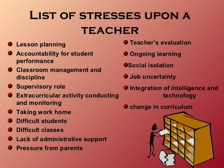 teacher stress and stress management ppt