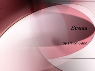 Stress

By David Capo
 