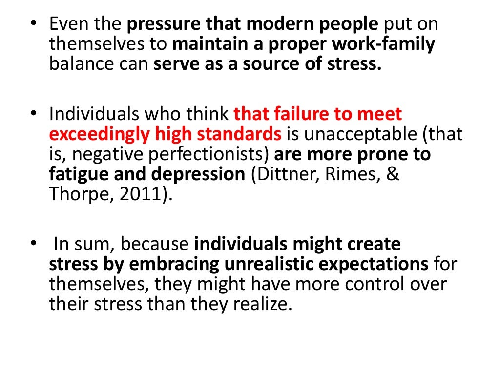 Stress ( The psychology of Adjustment)