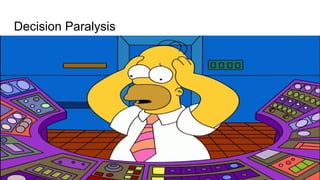 Stress Management
Mohammad Tawfik
#WikiCourses
Http://WikiCourses.WikiSpaces.com
Decision Paralysis
 