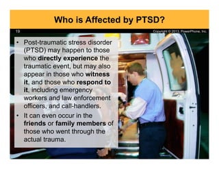 PTSD and the 911 Call Taker: A PowerPhone Webinar | PDF
