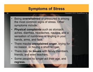 Copyright © 2013, PowerPhone, Inc.36
Symptoms of Stress
•  Being overwhelmed or pressured is among
the most common signs o...