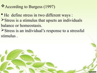 stress.pptx and its management and model | PPTX