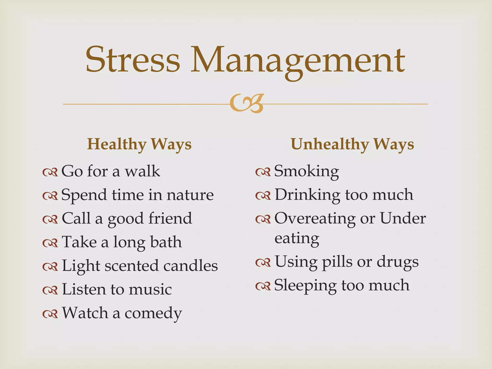 Stress Management | PPTX