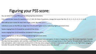 Psss Score Stress management | PPTX