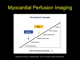 Myocardial Perfusion Imaging 
Schinkel AF, Bax JJ, Geleijnse ML, et al. Eur Heart J 2003;24:789-800. 
 