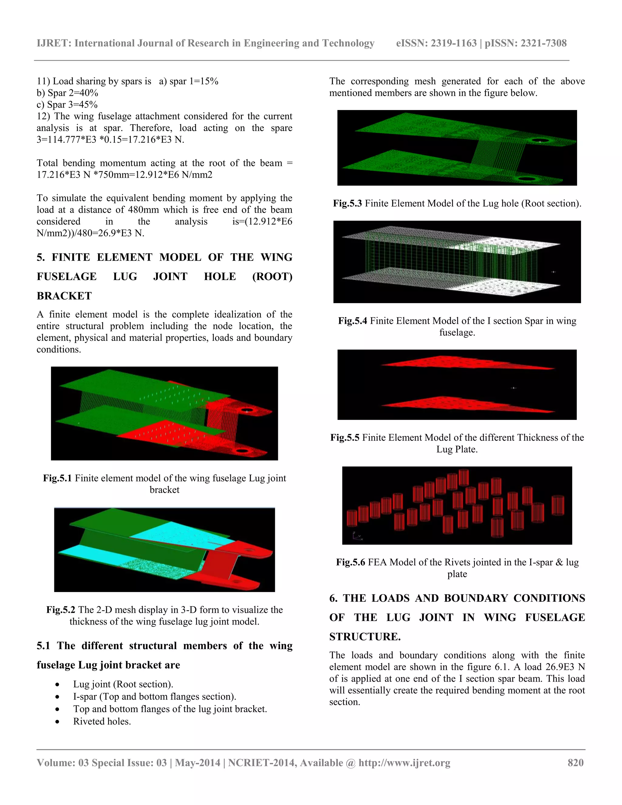 Stress analysis and fatigue life prediction of wing fuselage lug joint ...