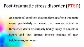 Stress and adjustment disorders