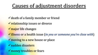 Stress and adjustment disorders