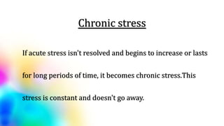 Stress and adjustment disorders