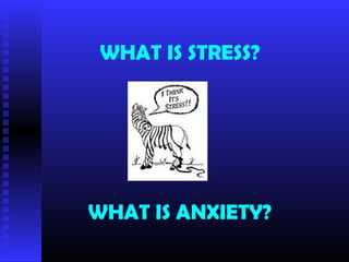 Stress and anxiety powerpoint | PPT