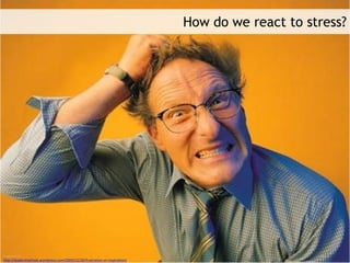 How do we react to stress?
Image sources
http://leadershipfreak.wordpress.com/2009/12/28/frustration-or-inspiration/
 