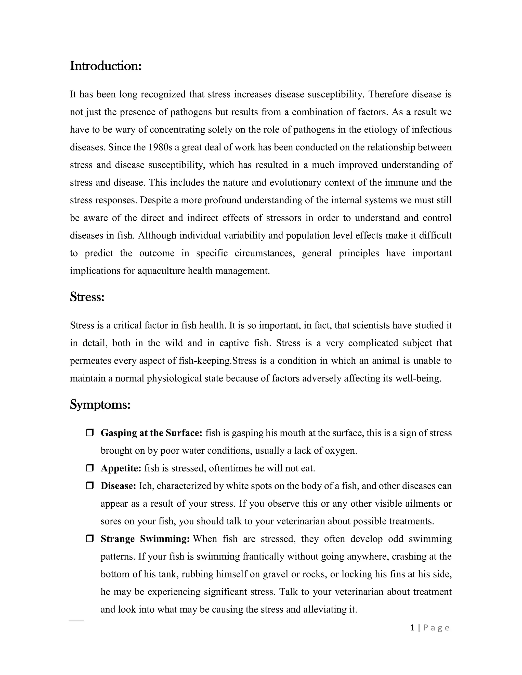 Stress and infectious disease | PDF