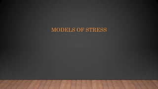 MODELS OF STRESS
 