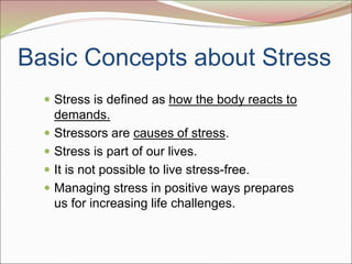 Stress and it's effects ppt final | PPT