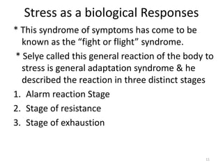 Stress and its management | PPTX
