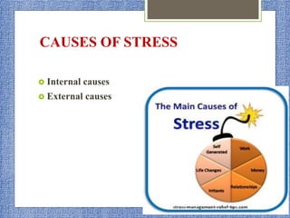 CAUSES OF STRESS
 Internal causes
 External causes
 