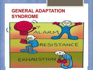 GENERAL ADAPTATION
SYNDROME
 