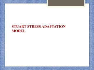 STUART STRESS ADAPTATION
MODEL
 
