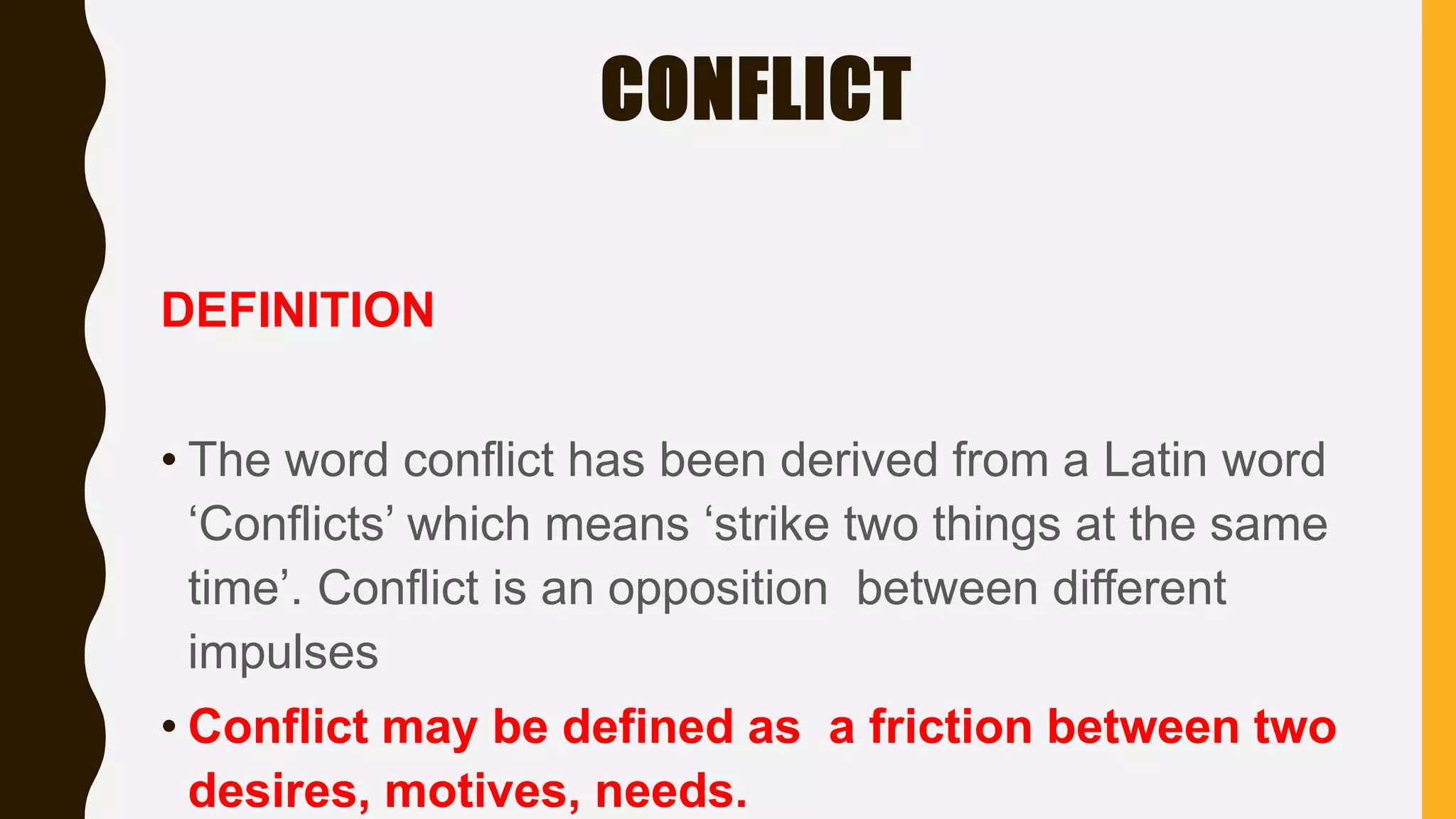 Stress ,conflict and frustration | PPTX
