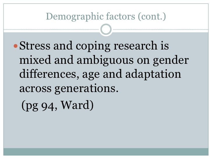 occupational stress and coping age and gender differences The aim of this study was to examine the existence of gender differences in occupational stress applied psychology burnout coping depression distress. occupational stress and coping age and gender differences The aim of this study was to examine the existence of gender differences in occupational stress applied psychology burnout coping depression distress.