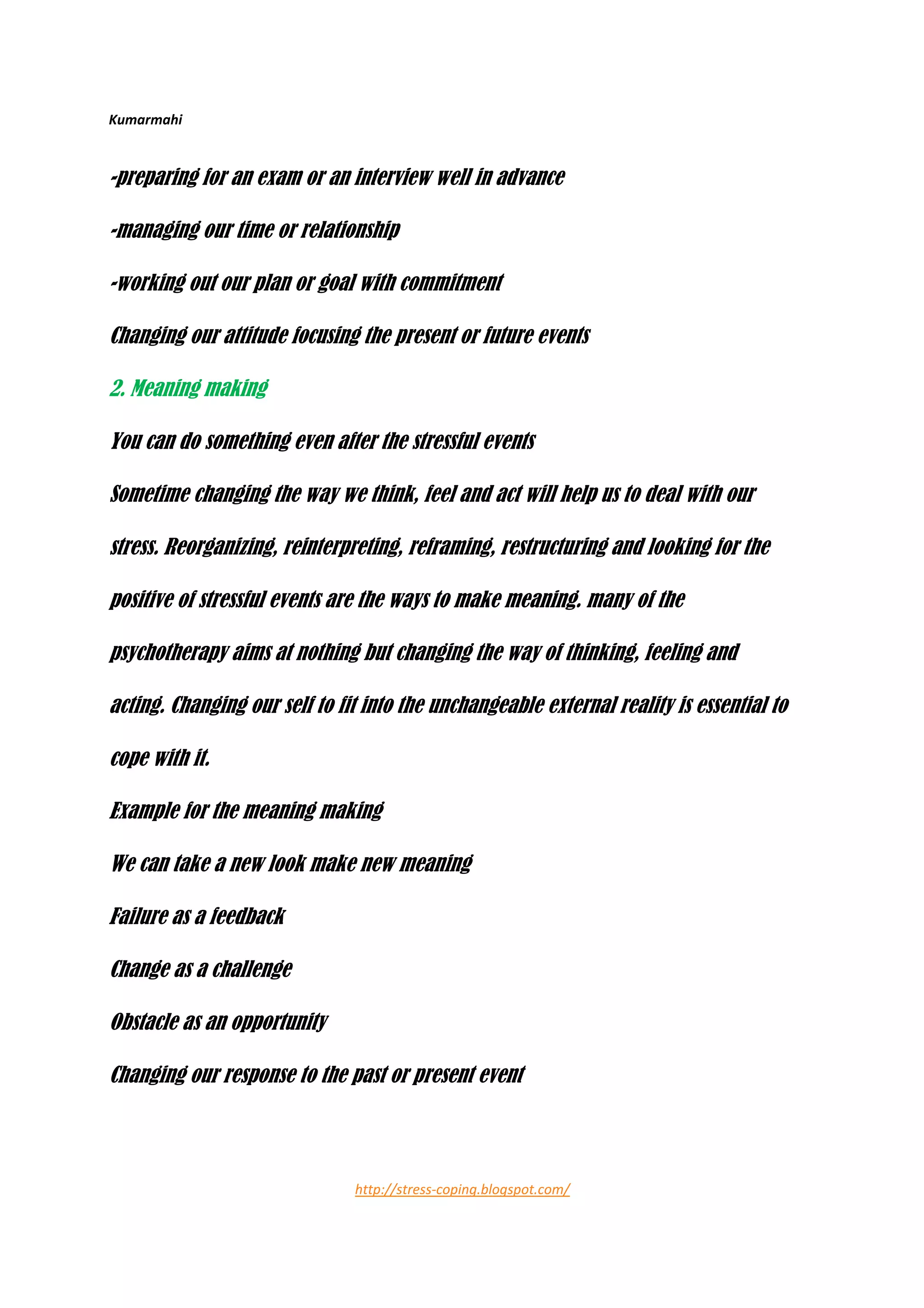 Stress Coping Skills Ebook