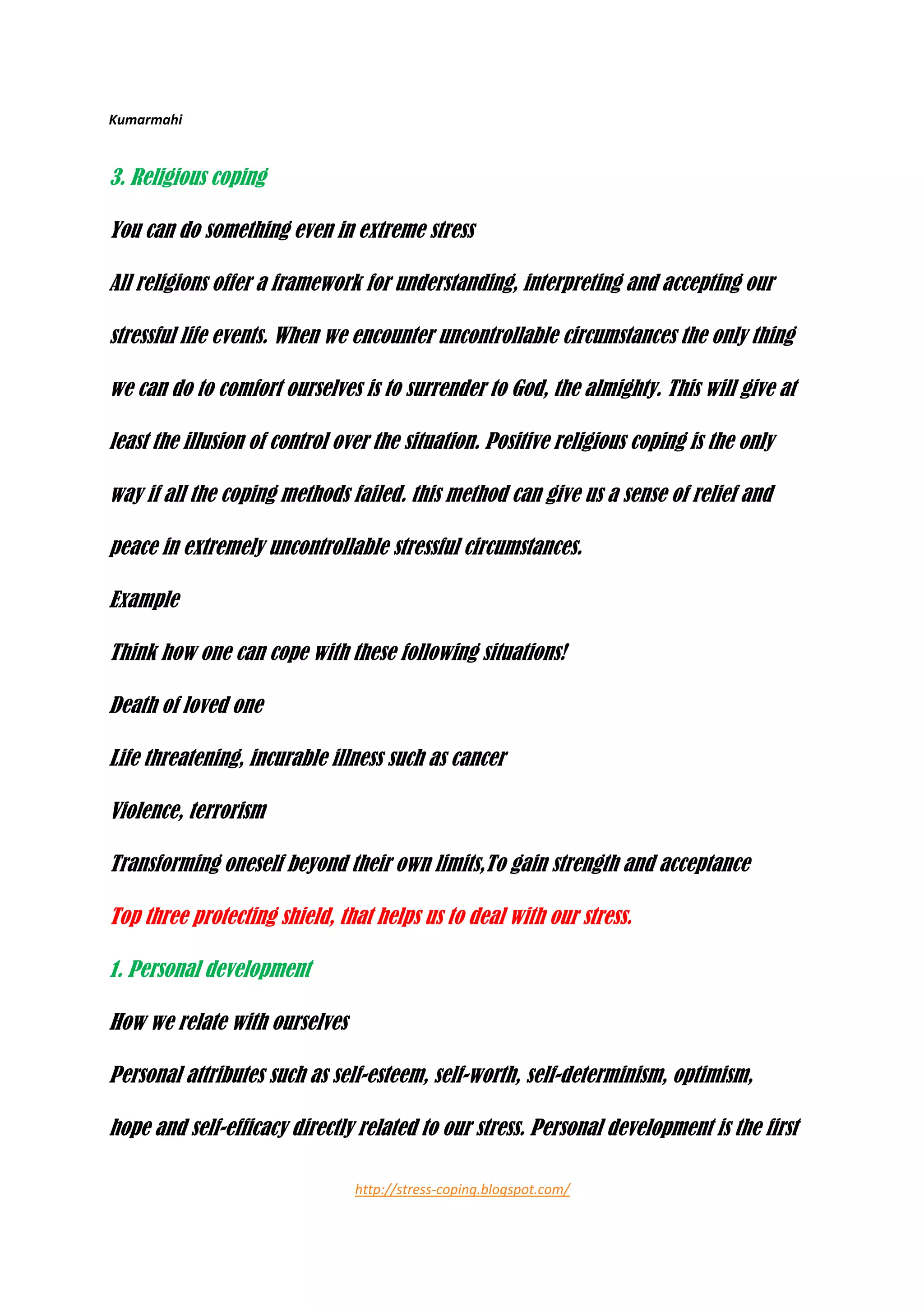 Stress Coping Skills Ebook