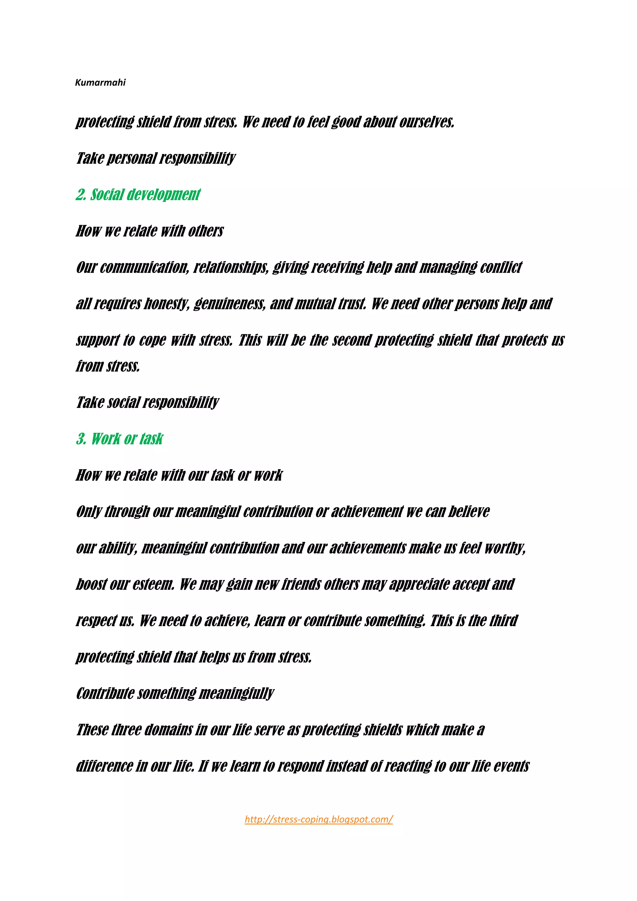 Stress Coping Skills Ebook