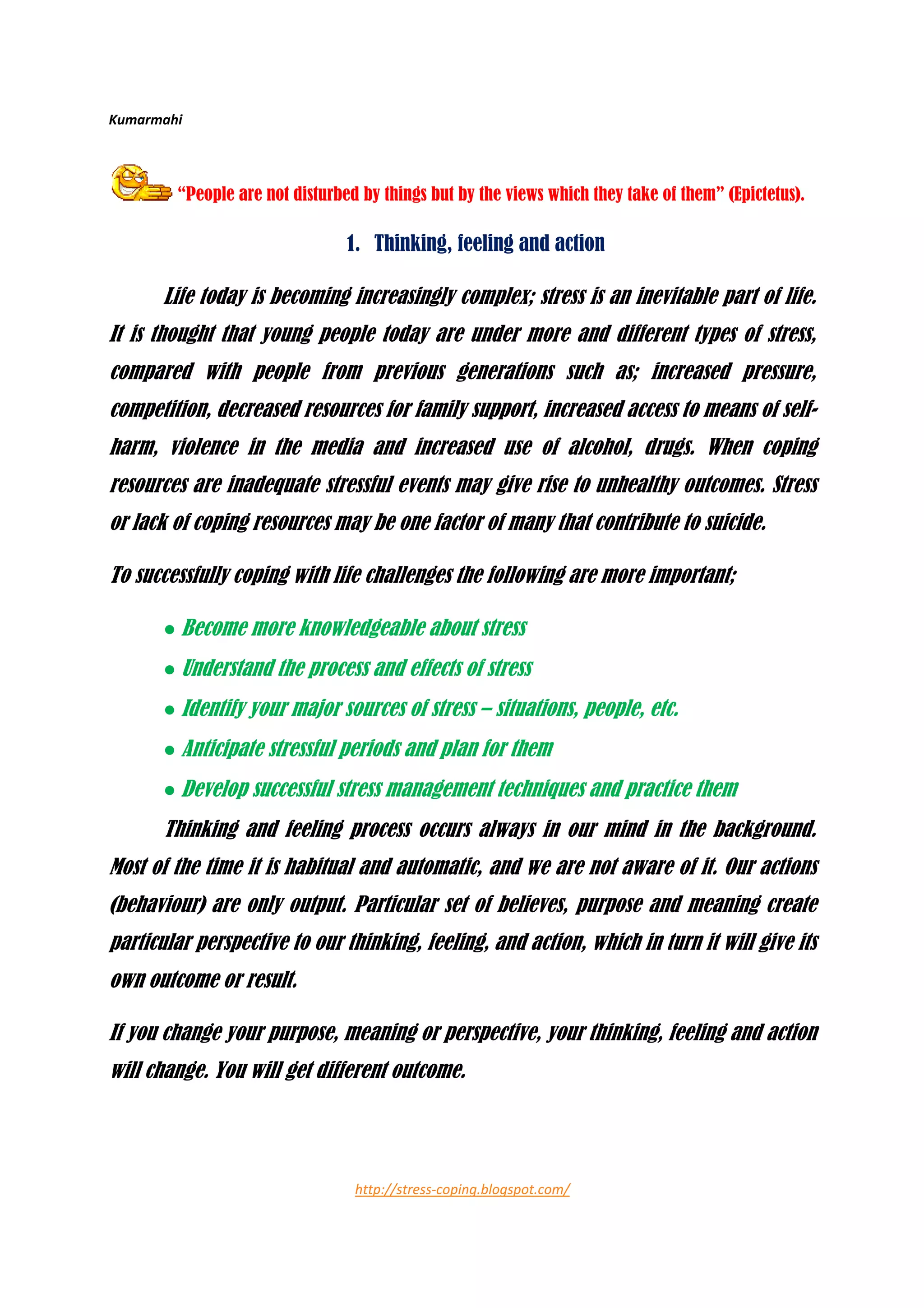 Stress Coping Skills Ebook