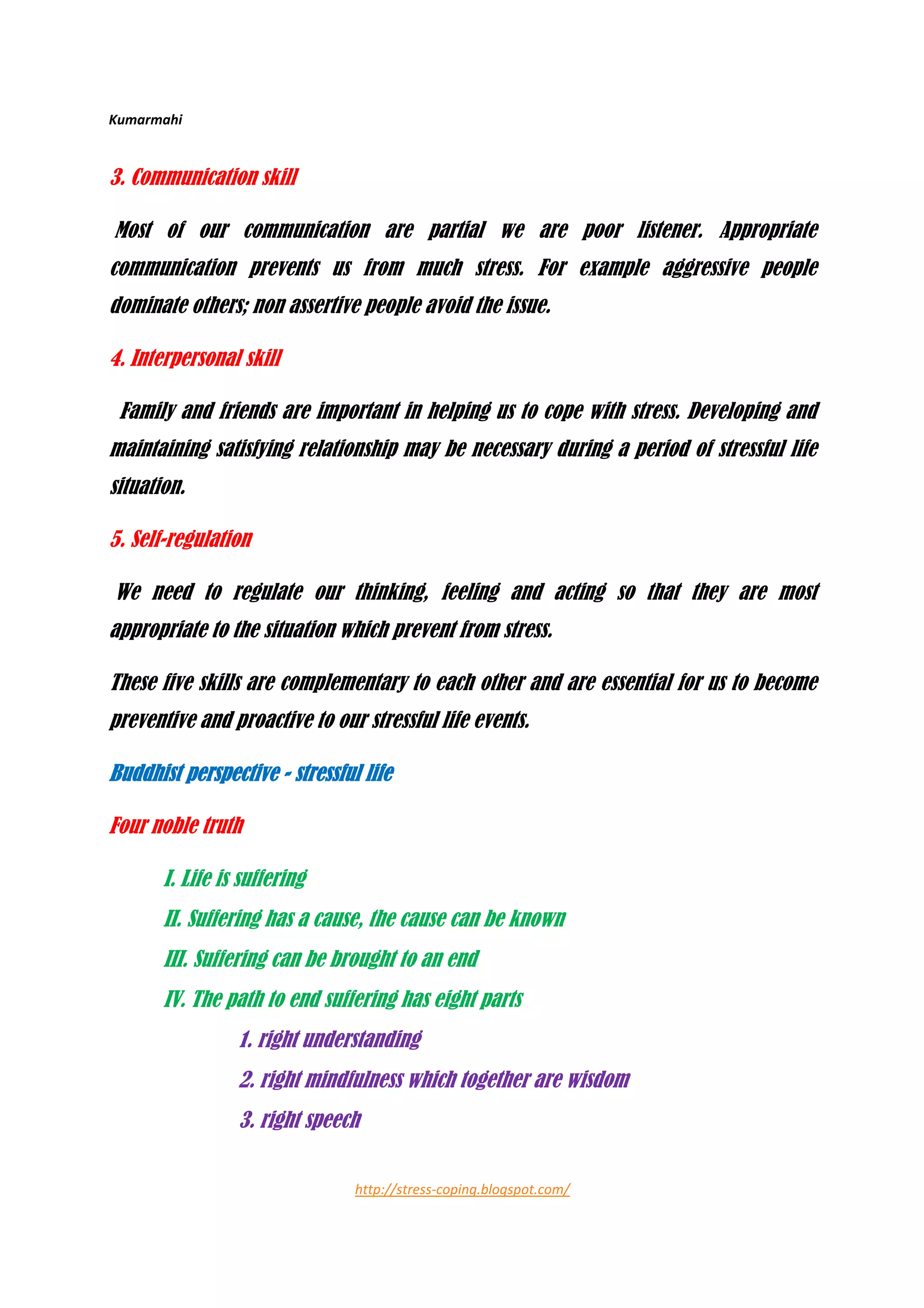 Stress Coping Skills Ebook