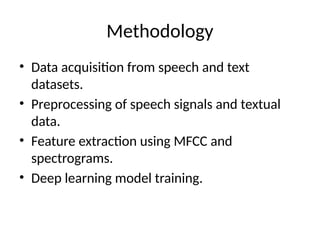 psychologica stress detection from voice signals using deep learning | PPTX