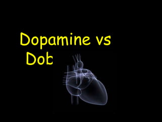 Dopamine vs
Dobutamine
 