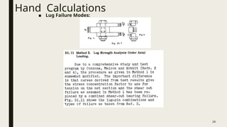 Comprehensive Guide to Stress Engineering Hand Calculations for Lug ...